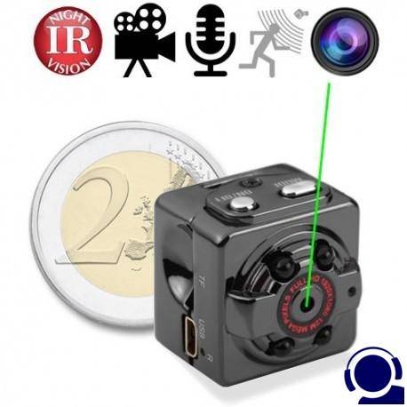 Neuste HD Micro-Camera in ultimativem Zuckerwürfel-Kleinstformat, IR-Nachtsichtfähig und Full-HD sogar bei Dunkelheit. Lange Standby- & Aufnahmezeiten mit opt. erhältlichem Zusatz Akku-Pack.